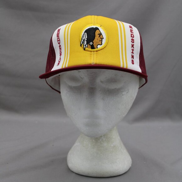 Washington Redskins Hat (VTG) - By Ted Fletecher - Adult Trucker Snapback - Picture 3 of 8